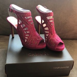 Vince Camuto suede high heel sandal